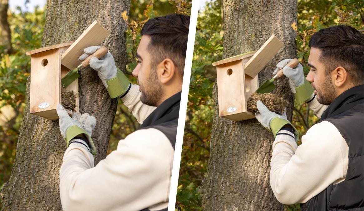 remove the nest out of the birdhouse