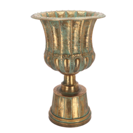 Aged Metal french urn height 70cm