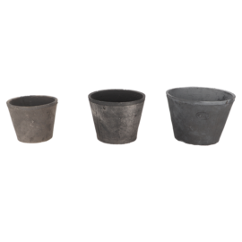 AT grey pot round L set of 3