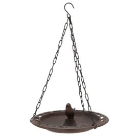 SOLD A Vintage Green Painted Cast Iron Pedestal Bird Bath