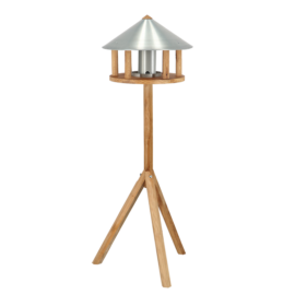 Futterhaus Eiche mit Silo und Zinkdach