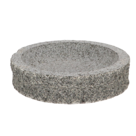 Bird bath granite round S