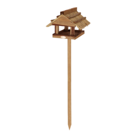 Table alimentaire au toit en paille sur pied rectangulaire