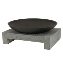Bol à feu table granito rectangulaire