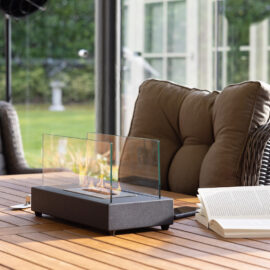 Bioéthanol cheminée de table rect.