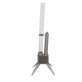 Chauffe terrasse aux pellets argent