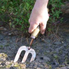 Esschert Design Gold-plated Mini Tools - Trowel & Hand Fork