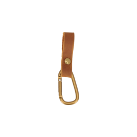 Rindsleder Gürtel- Karabiner