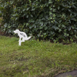 Hundeschild Hundeklo "Nein!" weiß