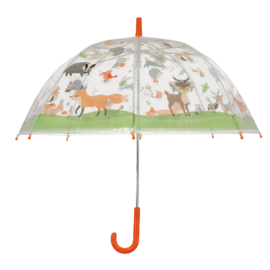 Parapluie enfant transparent animaux de la forêt