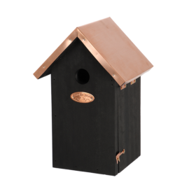 Nichoir noir & cuivre mésange bleue