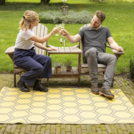 Gartenteppich Wabenstruktur S