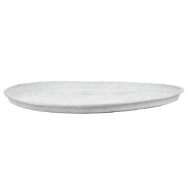 Soucoupe zinc patiné pour pot de 25 cm
