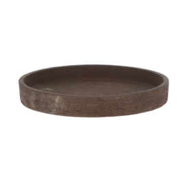 Saucer unglazed brown 25cm