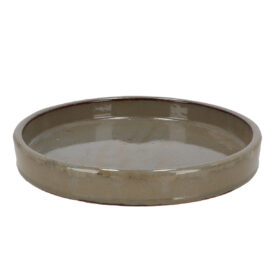 Saucer glazed grey 25cm