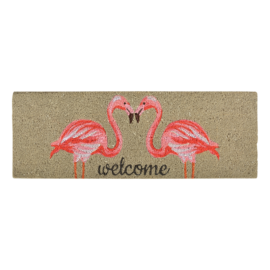 Coir doormat flamingo