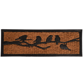 Paillasson caoutchouc/coco oiseaux