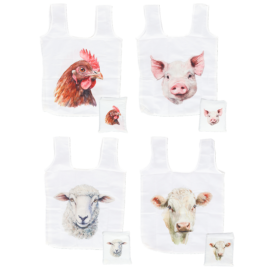 Sac pliant aquarelle ferme ass.