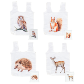 Sac pliant aquarelle forêt ass.
