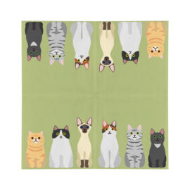 Serviettes papier chats 33x33cm