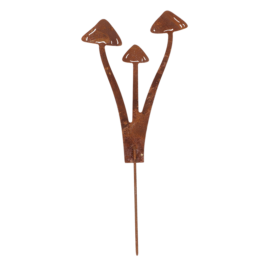 Rust garden stake Liberty cap