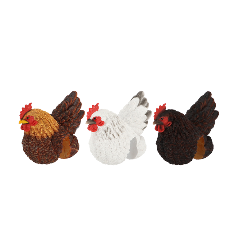 Poule décorative à percher
