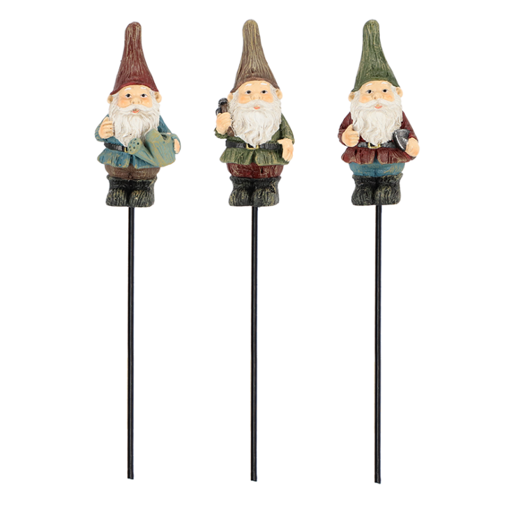 Nain de jardin décoratif sur piquet
