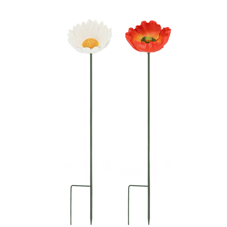 Piquet de jardin décoratif fleurs