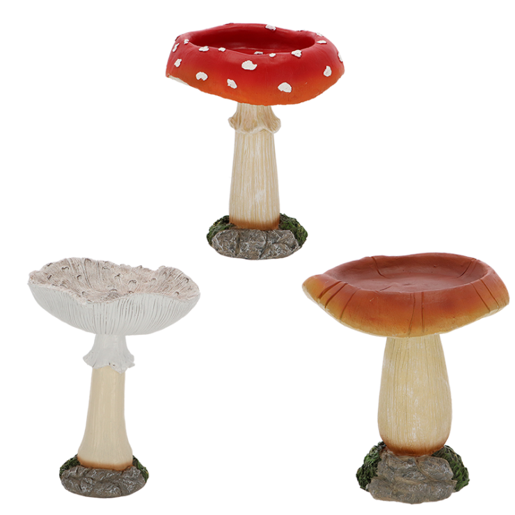 Vogeltränke Pilz sortiert