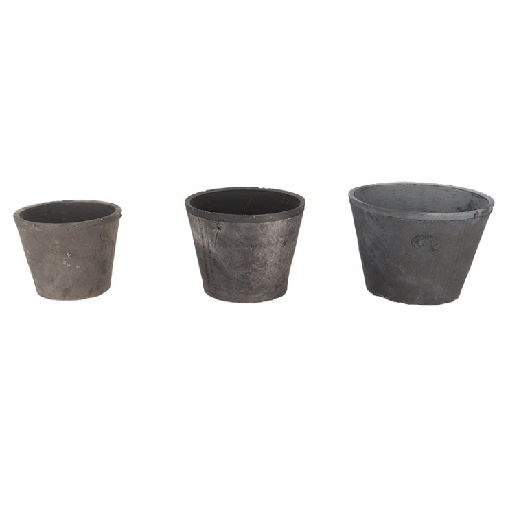 AT grey pot round L set of 3