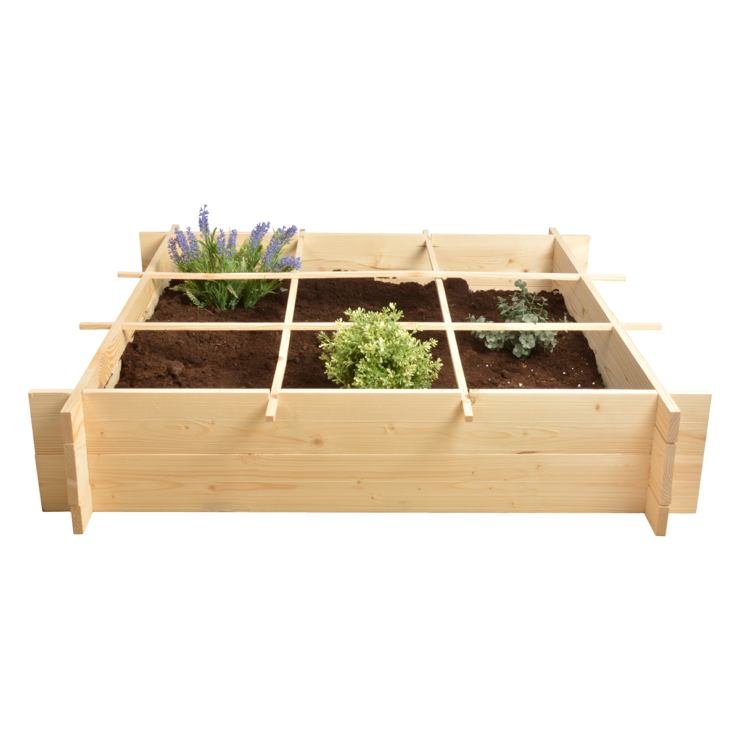 Potager un mètre carré en bois