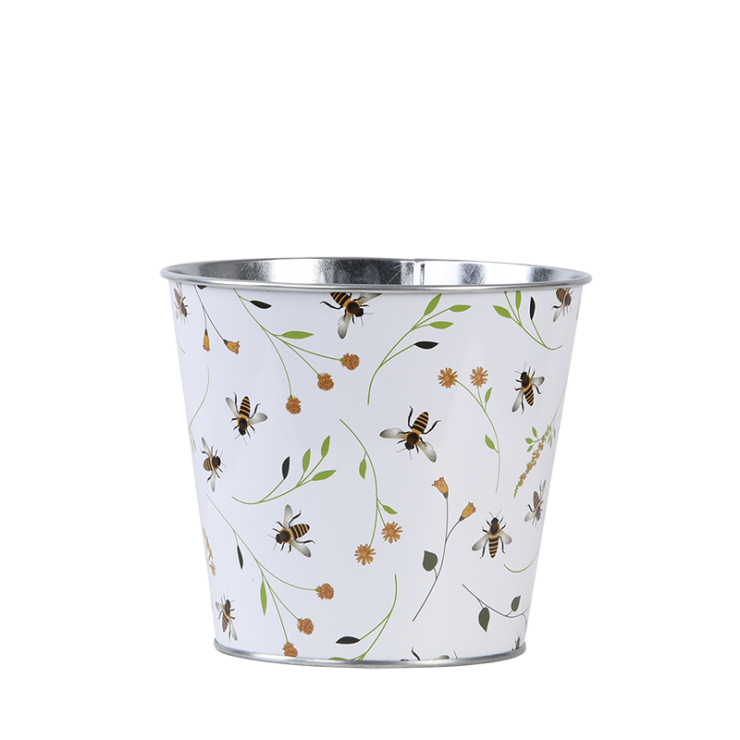 Pot à fleurs avec motif abeille