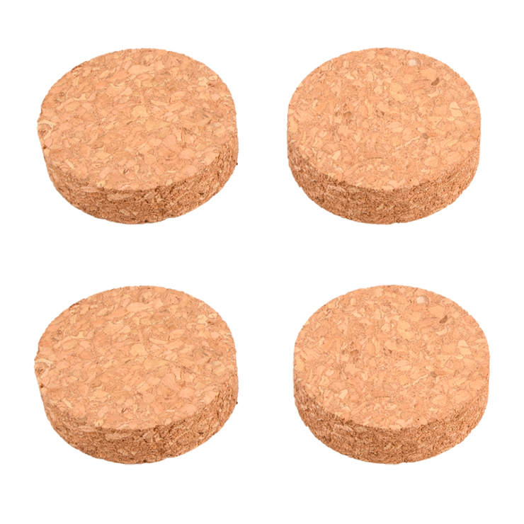 Cork pot feet set of four