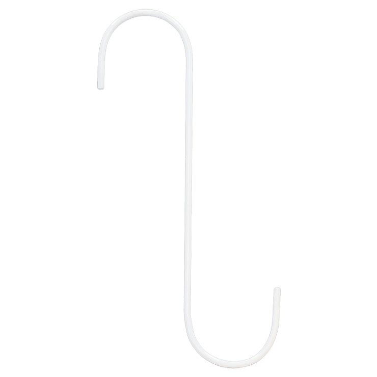 S hook white 30cm