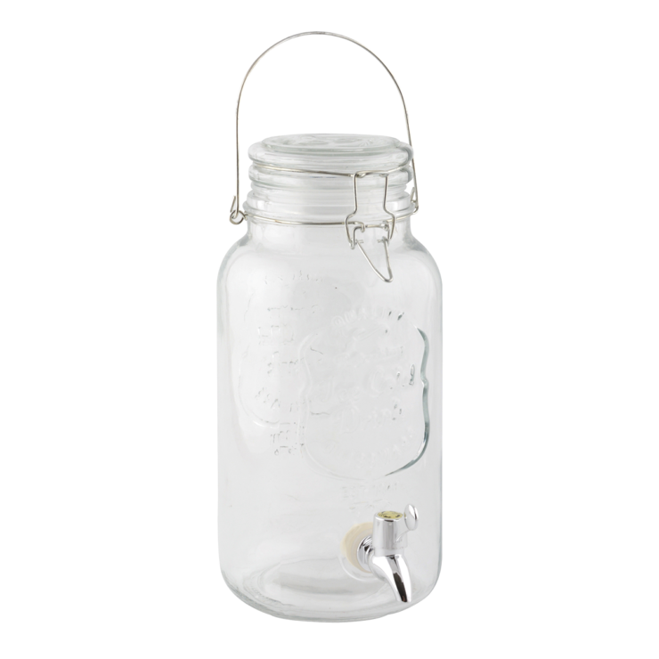 Distributeur de jus couvercle à rabat