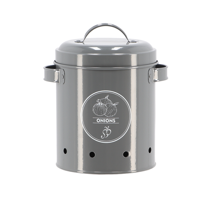Vorratsdose Zwiebeln anthracite