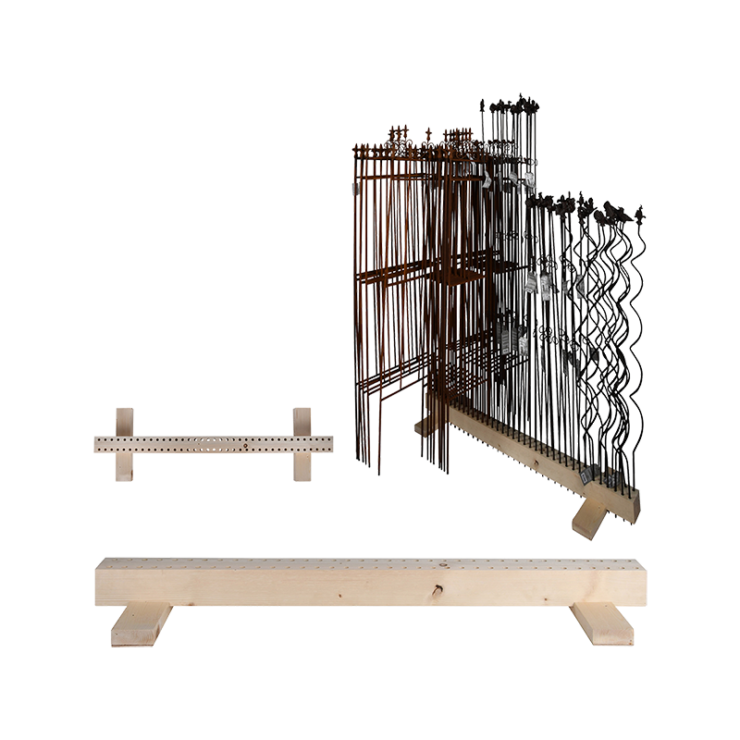 Plant support display wood