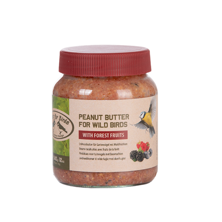 Vogelpindakaas met bosvruchten