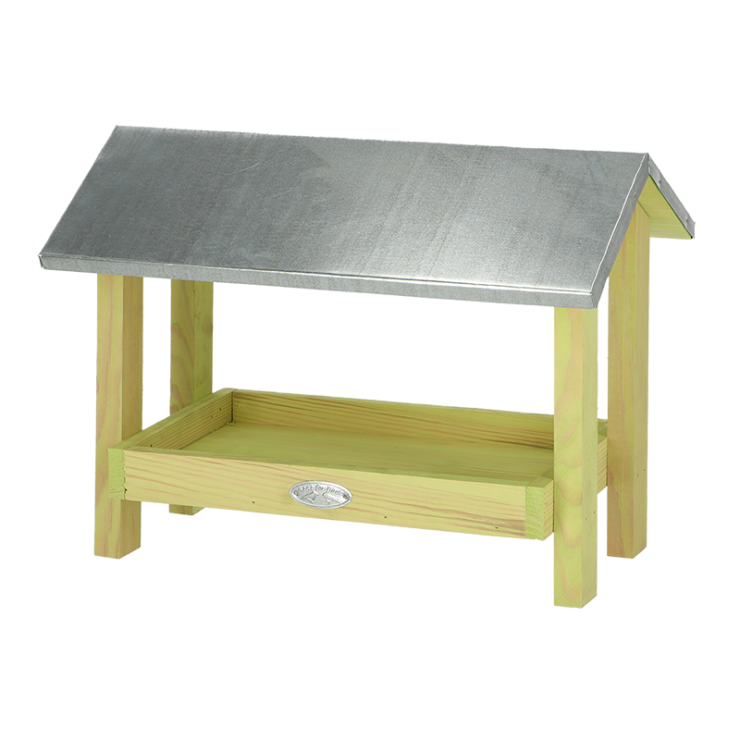 Bodenfuttertisch mit Dack