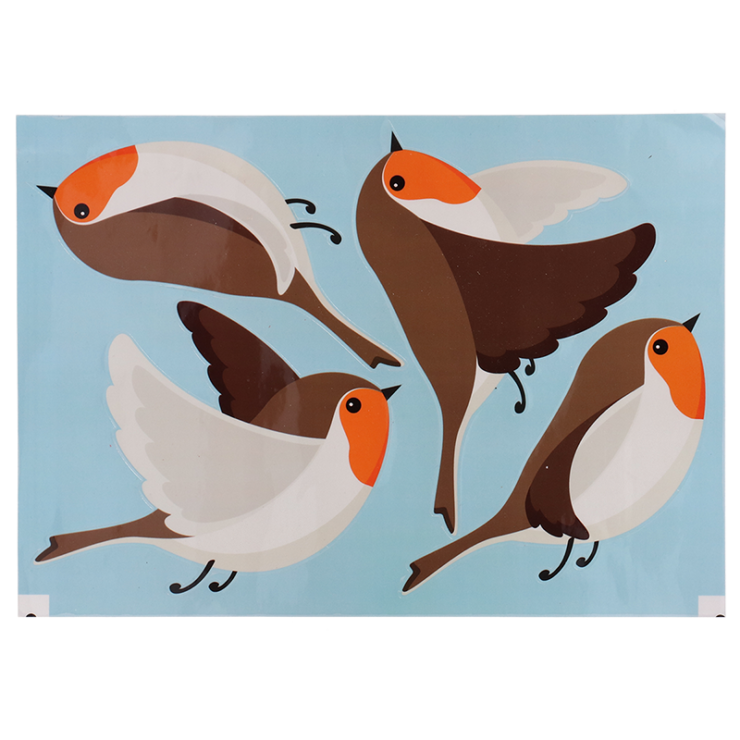 Auto-collants carreaux rouge gorge