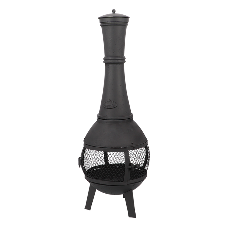 Terrace heater with mesh around