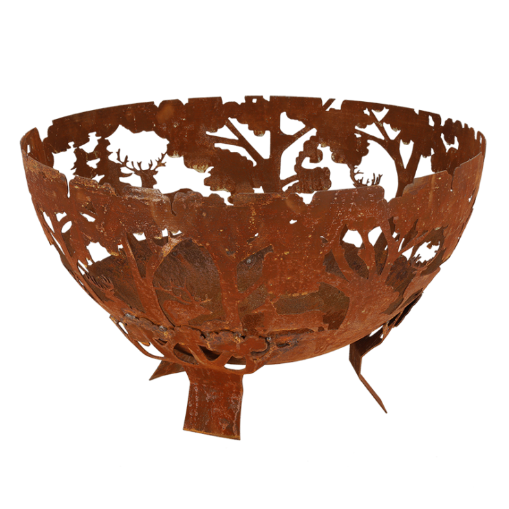 Brasero ½ rond découpe laser