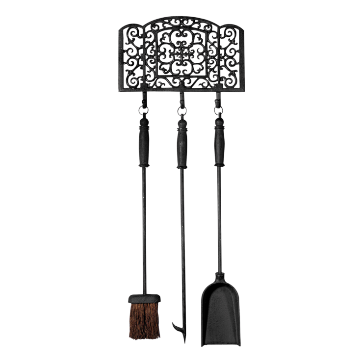 Fire place tools black
