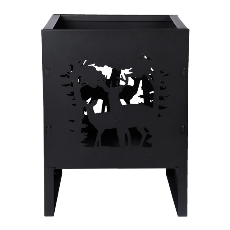 Deer fire basket square