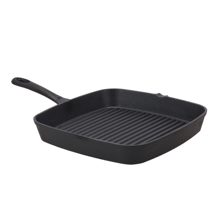 Poêle carrée en fonte
