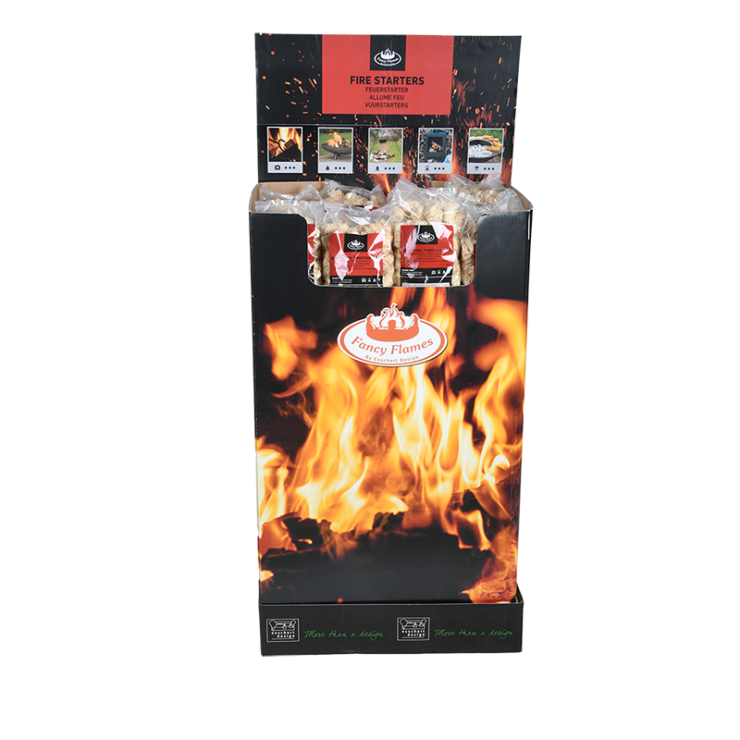 Euro palette Display Allume-feu laine de bois | 48 pièces