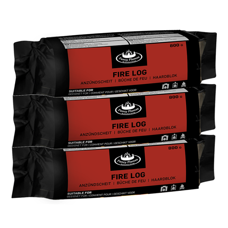 Paraffine haardblok set van 3