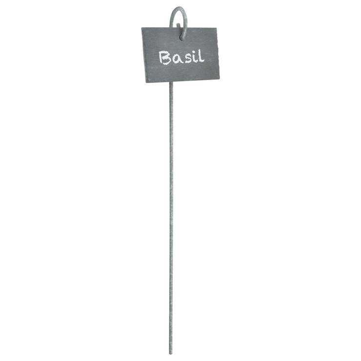 Slate plant marker on stick