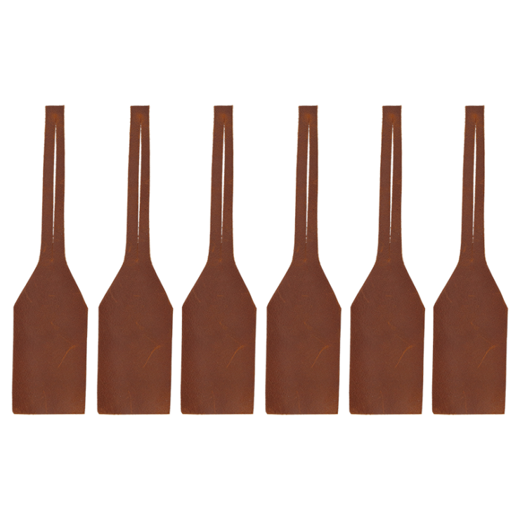 Rindsleder Pflanzetiketten 6er Set