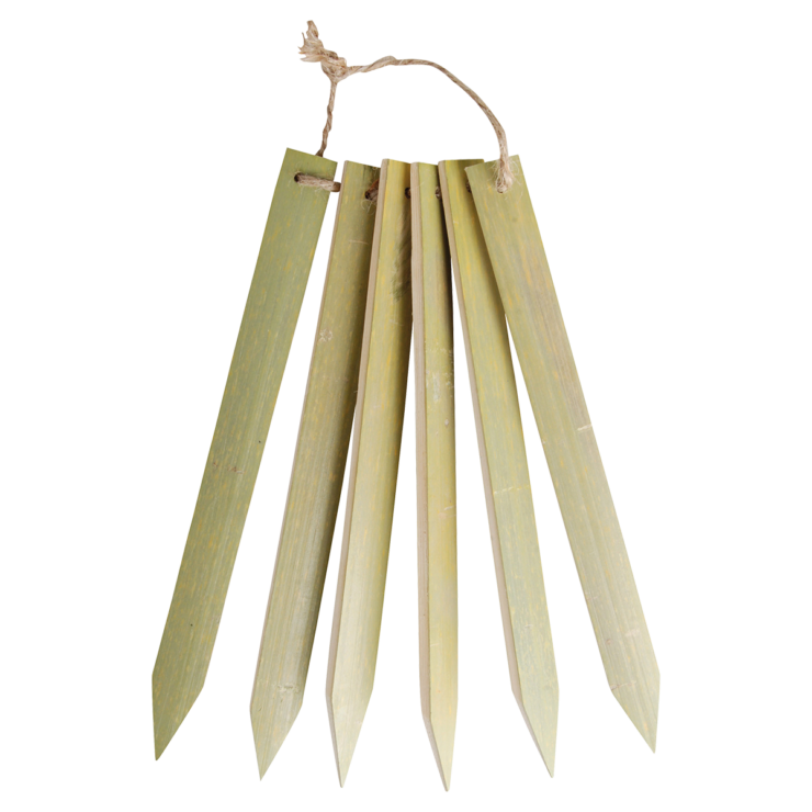 Long Bamboo plant lables set of 6
